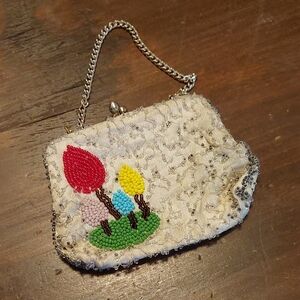 Vintage Beaded Wristlet